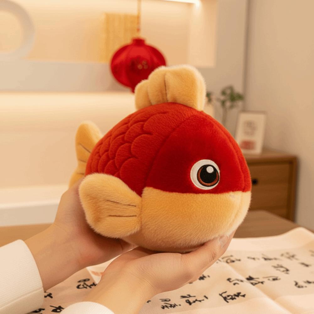 Cute Simulated Carp Fish Doll Plush Material Koi Plush Toy Goldfish Stuffed Doll  For Kids