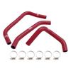 Silicone Radiator coolant Hose kit For Kawasaki ZX4R ZX-4RR 2023-2024 Red