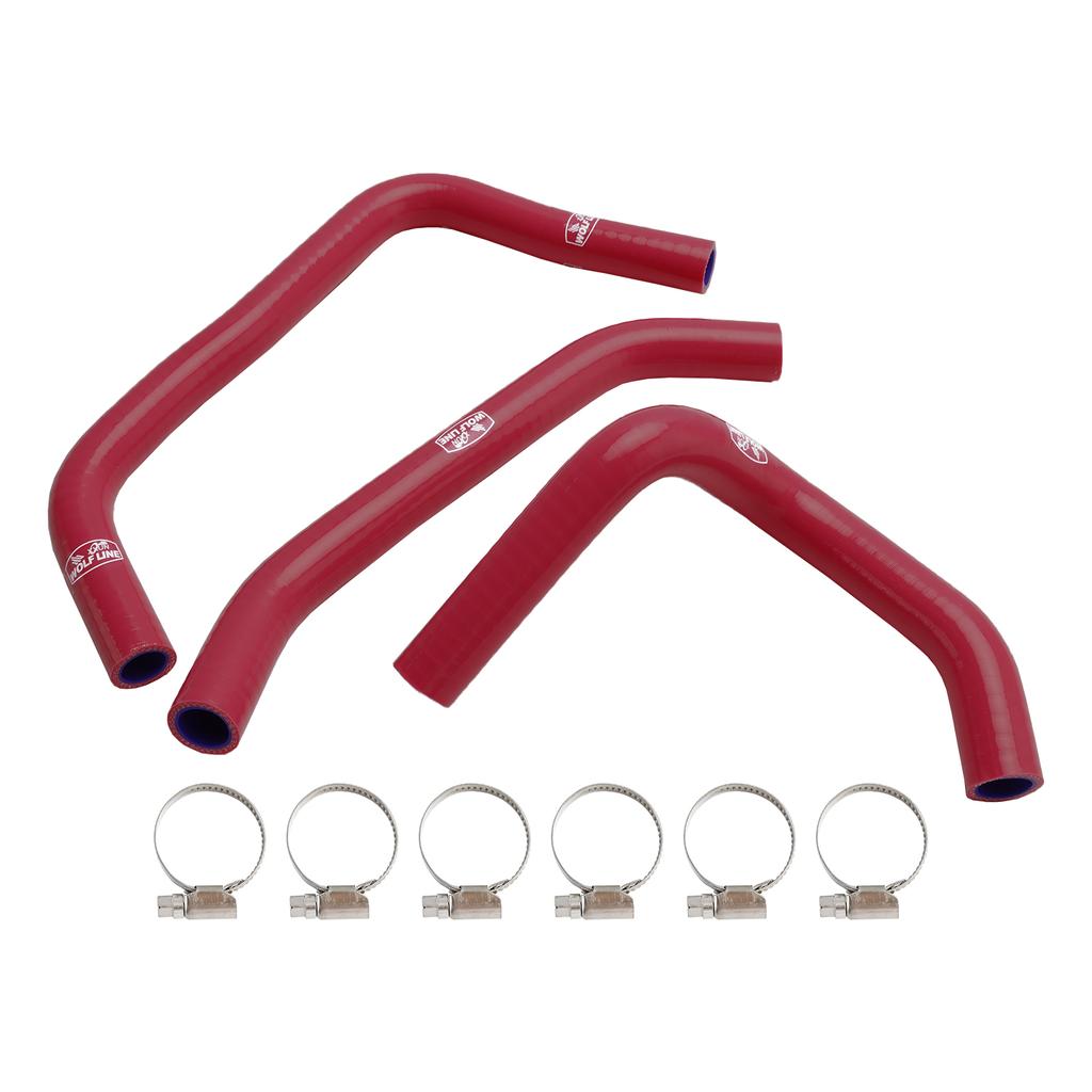 Silicone Radiator coolant Hose kit For Kawasaki ZX4R ZX-4RR 2023-2024 Red