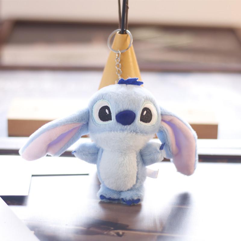 Adorable Plush Stitch Keychain Ultra Soft Stuffed Animal Backpack Charm 14cm