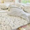 Duvet Cover Set for Double Bed 100% Cotton Quilt Cover Comforter Covers with 2pc Pillowcase Luxury Flower Printed Bedding Set