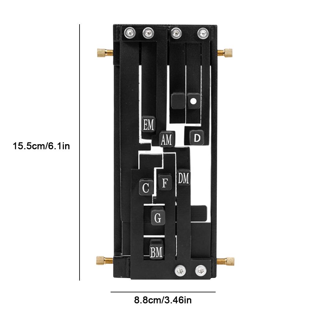 Naciskacz akordów gitarowych Pomocnik do akordów gitarowych Narzędzia do nauki gry na gitarze Trener akordów gitarowych Akcesoria gitarowe dla początkujących