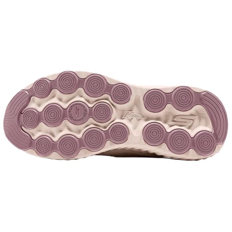 Skechers Go Run Now Comfortable Soft Fabric Low Top Running Shoes Women Sneaker Beige 129369-NAT