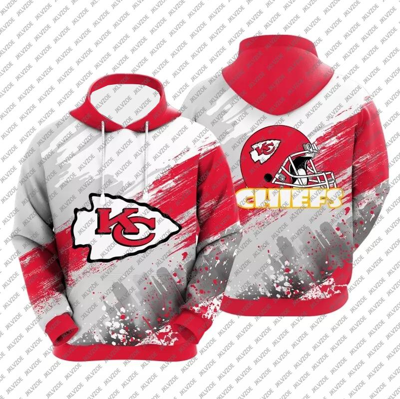 Pánské a dámské 3D mikiny Fotbalové tréninkové mikiny Missouri Kansas City Rugby Kc Rugby Dresy Volný Nadměrný Ležérní Top