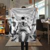 1PC Ronaldo Print Flannel Blanket, High Quality All Seasons, Home Decor, Warmth and Comfort, Perfect for Christmas Gifts