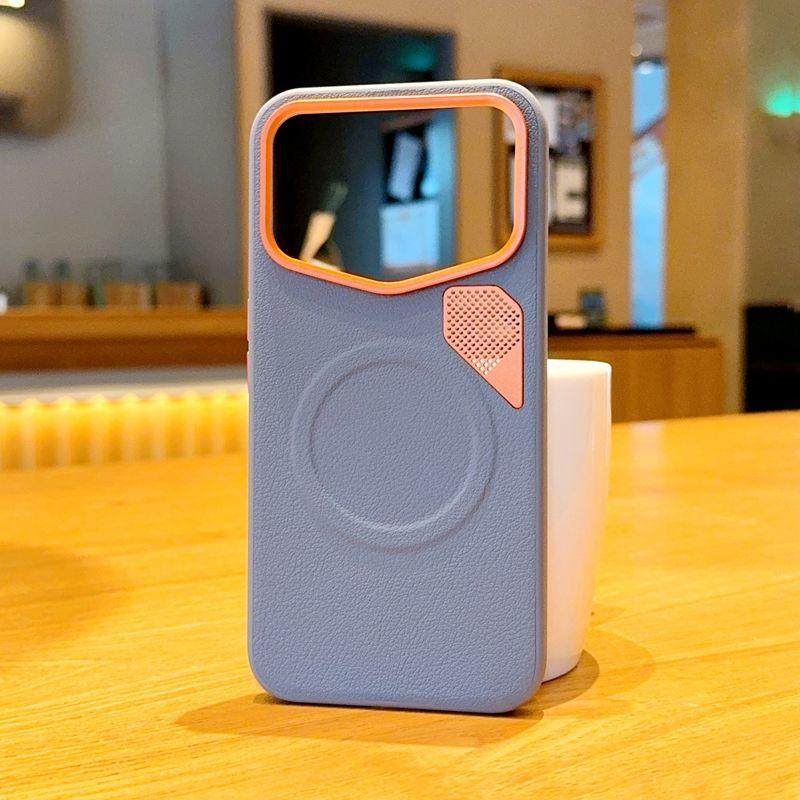 High End Luxury Business Leather for Magsafe Case for POCO F8 Ultra F8 Pro Skin Friendly Magnetic Wireless Charge Protect Shockproof Bumper Cover