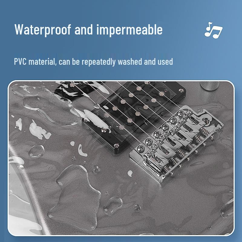 Waterproof Transparent Electric Guitar Gig Bag - Sealed Protective Dustproof Case