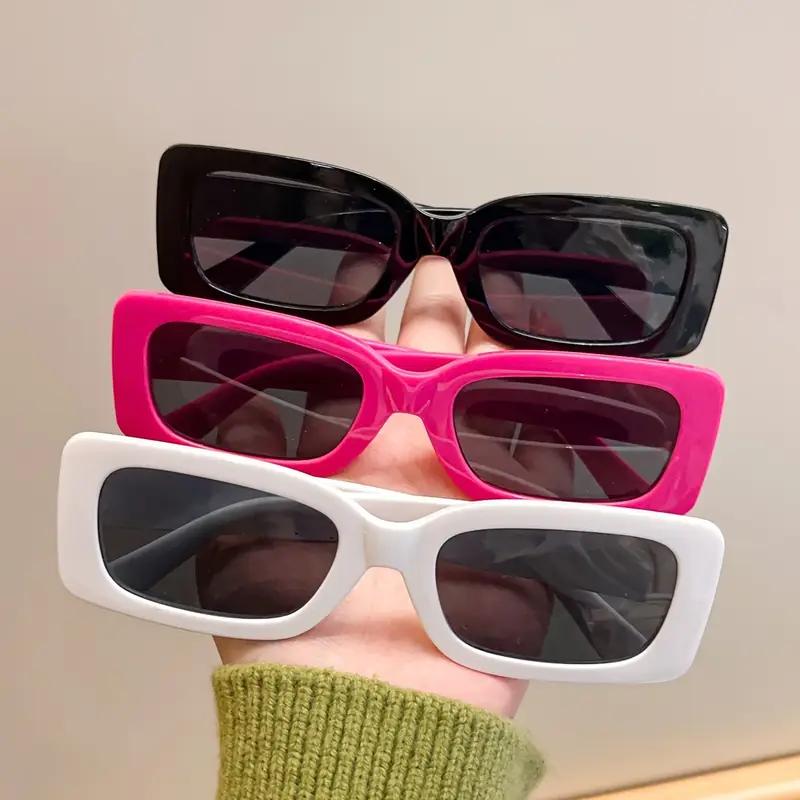 Cool Square Frame SunGlasses Simple Black Fashion Glasses For Men Women Daily Outdoor Party Decors Ideal Choice for Gifts