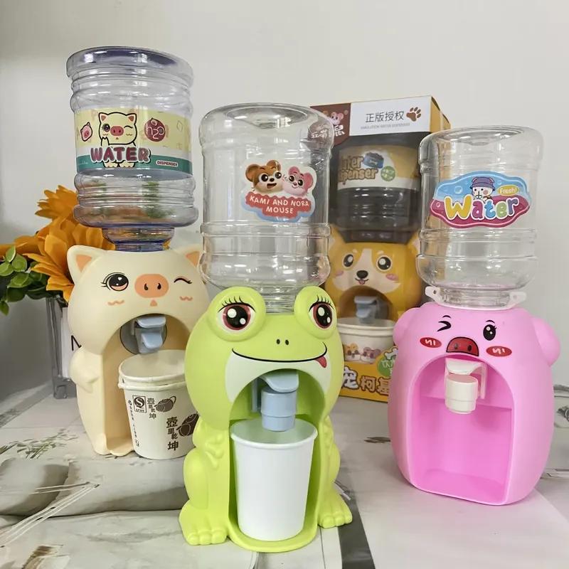 Cartoon Baby Toy Drinking Water Cooler Cute Mini Water Dispenser Children Cosplsy Props Simulation Toys Hand Press Water Pumps