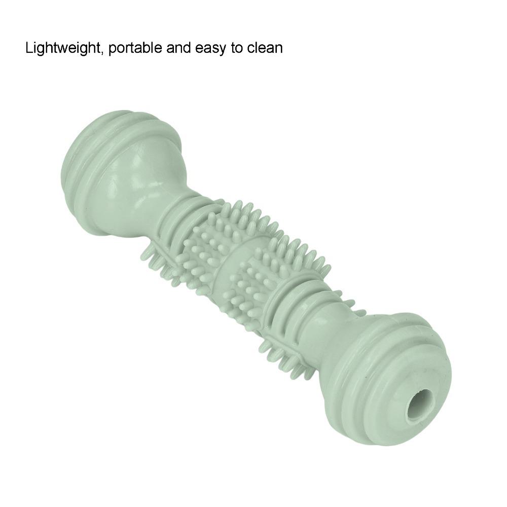 Dumbbell Shaped Dumbbell Dog Chew Toy Bite Tough Interactive Dog Toy  Molar Grinding