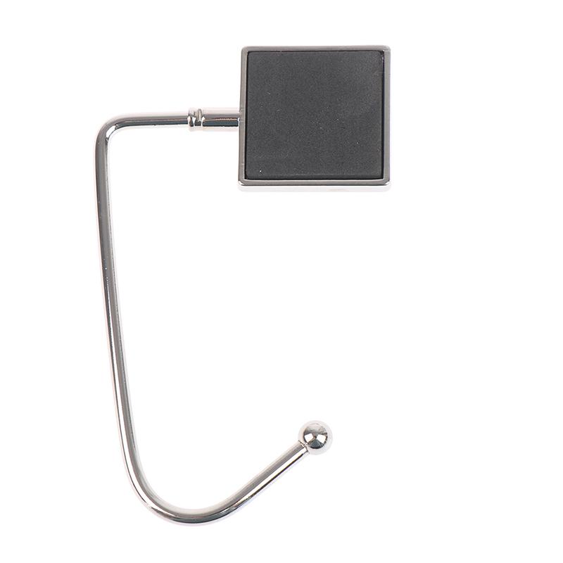 1 st Fyrkantig Metallhängare Krok Hållare Vikbar Väska Handväska Krok Bärbar Bordskrok