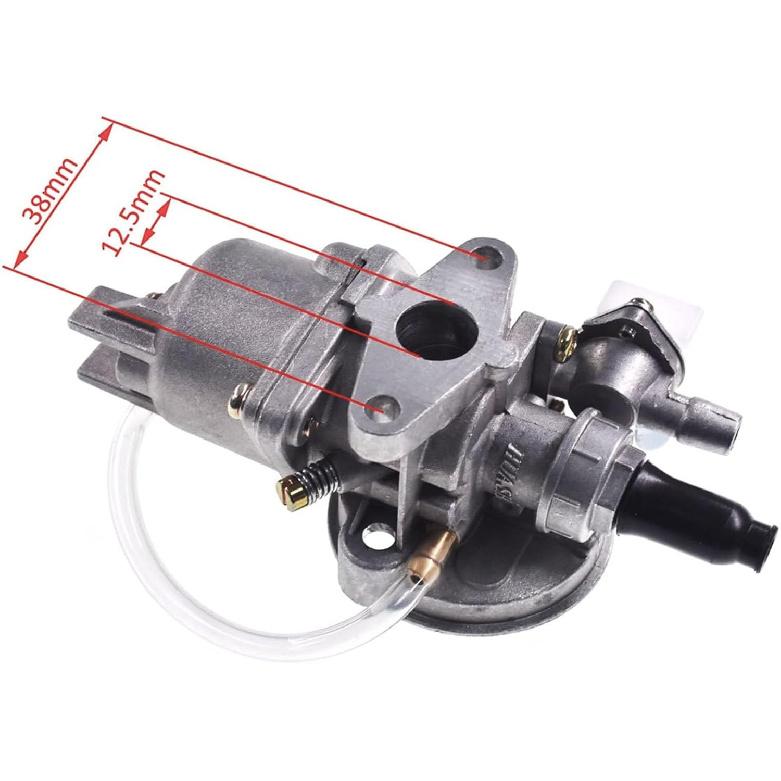 Carburetor for 2 Stroke 43CC 47CC 49CC 50CC Engine with Intake Reed Gasket Stack Screw Air Filter Kit Carburetor Fits for Engine Carb X1 X2 X6 X8