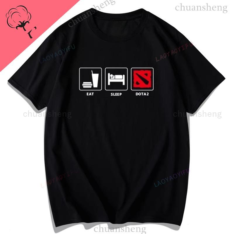 Dota2 Tshirts Game Hero Printed Tshirt Top Shadow Fiend Pudge Axe Slardar Sven Wraith King Cent Phoenix Unisex Clothing S