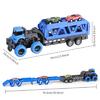 Deformable Rail Car  Ejection Folding  Big  Truck  Toys For Kids  Container Transporter Playset Children Gift