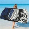 Anime Attack On Titan Towel Quick Drying Beach Towels Are Suitable For Swimming Pools Camping Yoga And The Gym