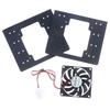 Chassis Built-In 4F Mechanical Hard Disk Bracket Metal 4X3.5 Hard Disk Superimposed Expansion Fan Cooling For Pc Case
