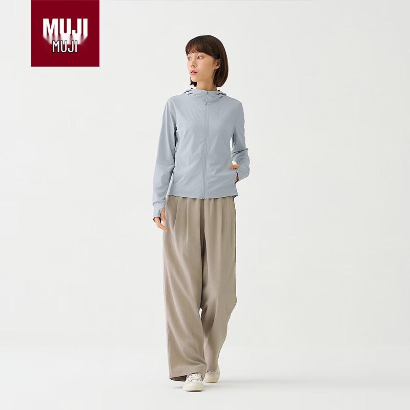 MUJI Women s UV Protection Cool Lightweight Zipper Hoodie L