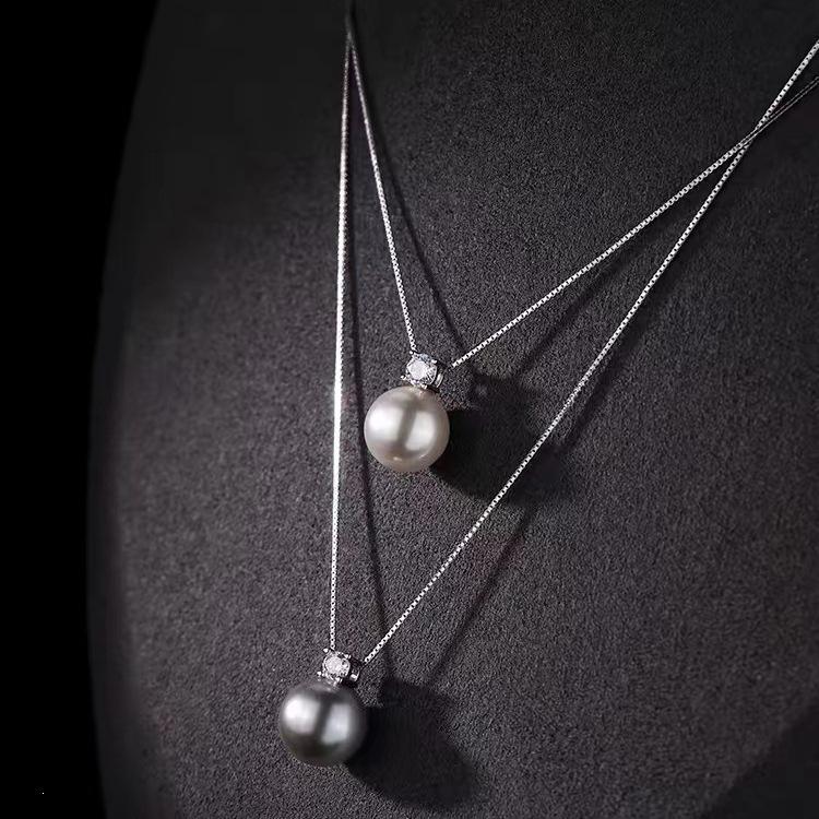 2024 High-End 925 Sterling Silver Pearl Choker Necklace for Women