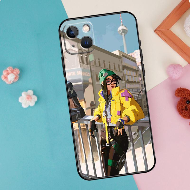 Valorant Game Phone Case For iPhone 16 15 13 12 11 14 Pro Max Plus Mini XR 16e Funda Silicone Back Cover
