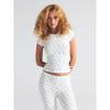American Skims In Stock Summer New Gyaru Set Valentine's Day Series Lace Floral Short Sleeve T-shirt Trousers Women