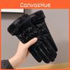 Winter Fashion Womens Fleece Lined Gloves With Touchscreen For Outdoor Commuting