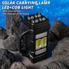 Solar Portable Light Outdoor Emergency External Strong Light Charging L Flashlight USB Dual Light Source Camping Exploration
