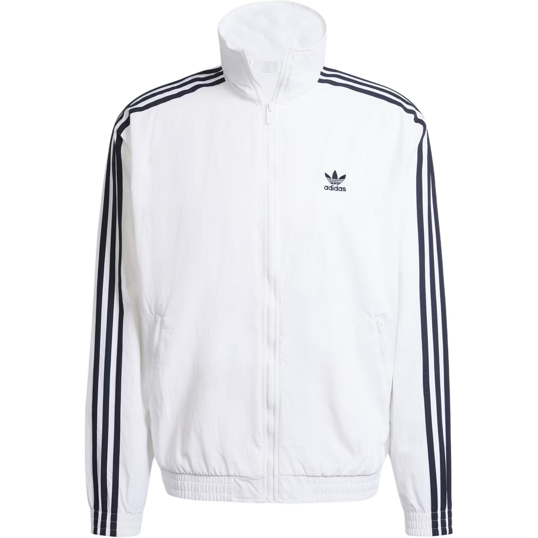 adidas Originals Adicolor Woven Firebird Track Top White  Black JY1328 2XL