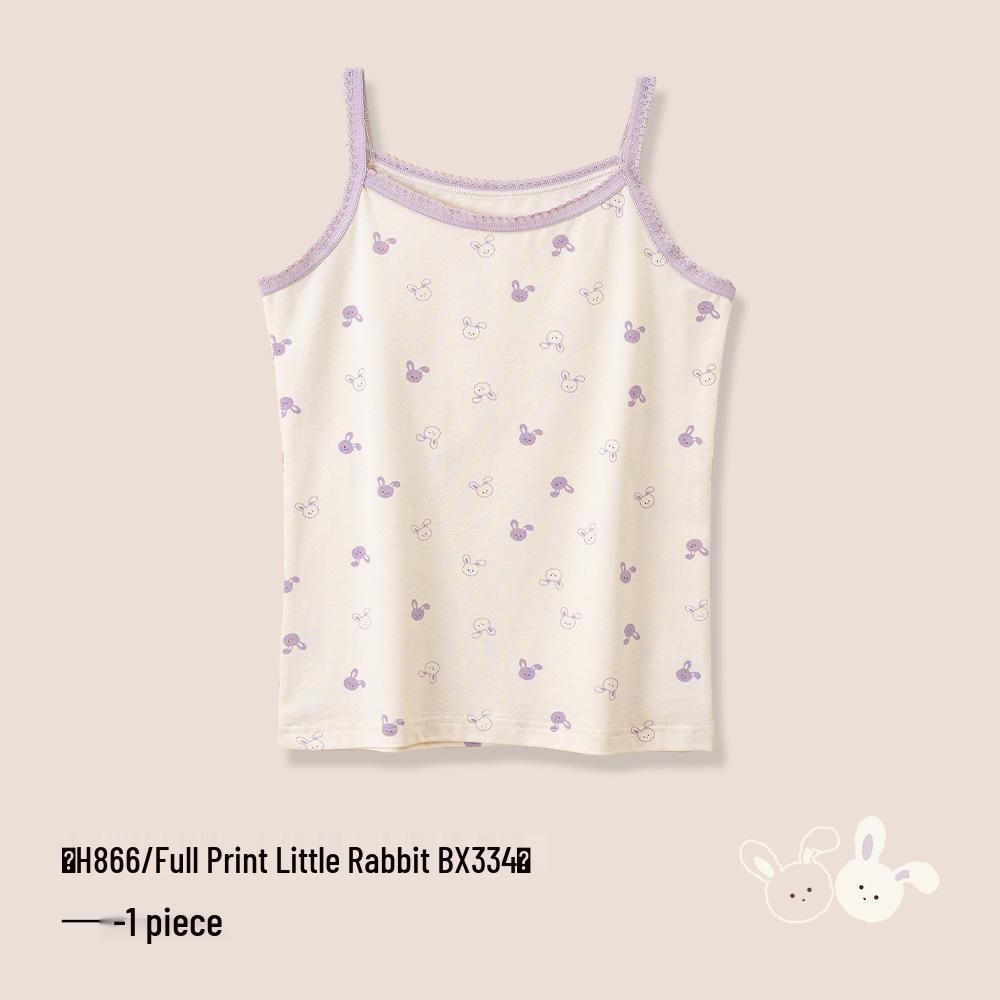 A-Class Summer Pure Cotton Antibacterial Tank Top for Girls and Infants