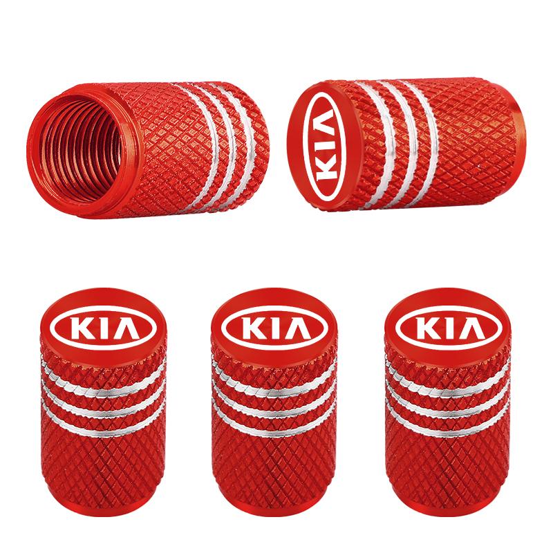 5pcs Car Badges Metal Wheel Tire Valve Cap Covers Auto Accessories For Kia Rio Ceed Sportage Cerato Soul Sorento Picanto Optima xkbn81