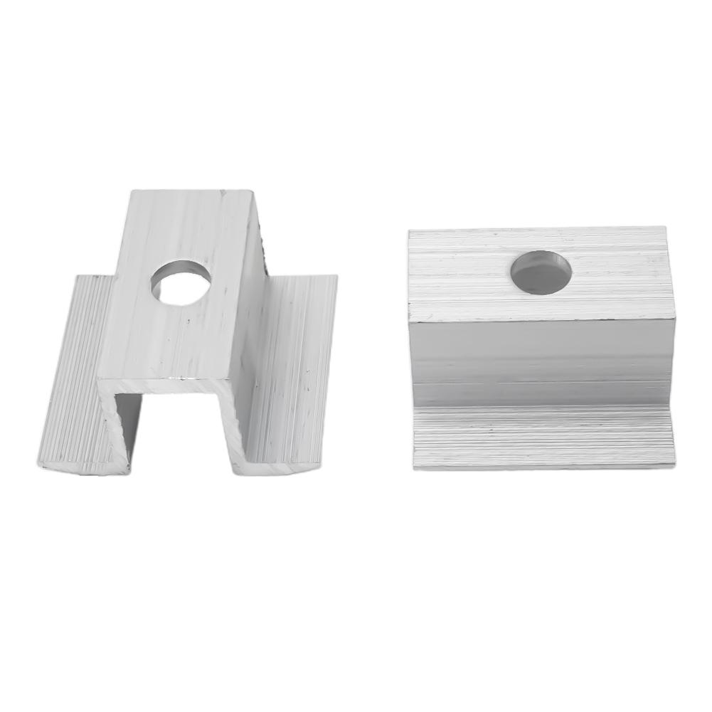 Grampo Solar Médio 10Pcs 3mm Espessura Conexão Painel Solar