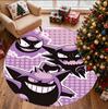 Gengar Pattern Round Rug, Indoor/Outdoor Mat, for Picnic, Gameroom, Bedroom, Office, Living Room, Home Decor Carpet, Birthday Gift