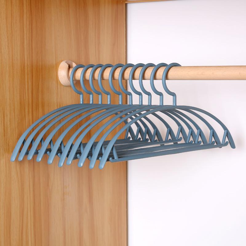 Semicircular Non-Slip Hanger Anti-Shoulder Corner Household Hanger Multi-Functional Drying Rack Plastic Clothes Support Hook Hanger