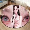 Blackpink Custom Name Round Area Rug,Carpet Rug for Living Room Bedroom Sofa Playroom Decor,Non-slip Floor Mat