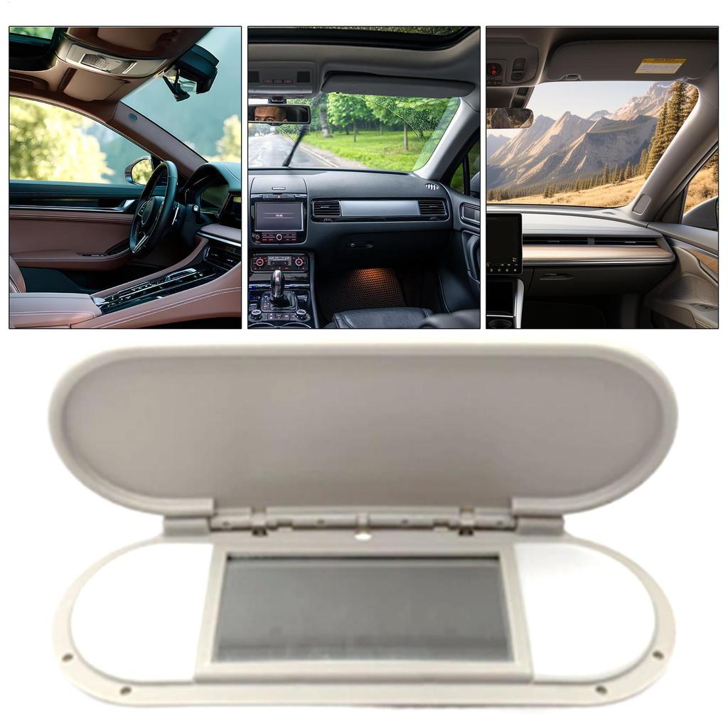 Sun Visor Mirror Cover Vanity Makeup Mirror Replacement Accessories For Vehicle Truck Left Right Side Daily Commuting Outdoor