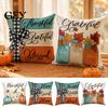 Decorative Throw Pillow Shells Fall Thanksgiving Covers, Pumpkin Maple Leaf Cushion Cases, Autumn Holiday Gift for Home Harvest Covers Sofa Couch Bed