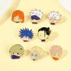 Q Version Anime Pin Badge For Jujutsu Kaisen Fans Alloy Material Cartoon Character Design