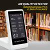 Indoor Air Quality Monitor 5 In 1 Portable Real-Time Detector For CO2 TVOC HCHO Temperature Humidity Air Quality Tester For Home