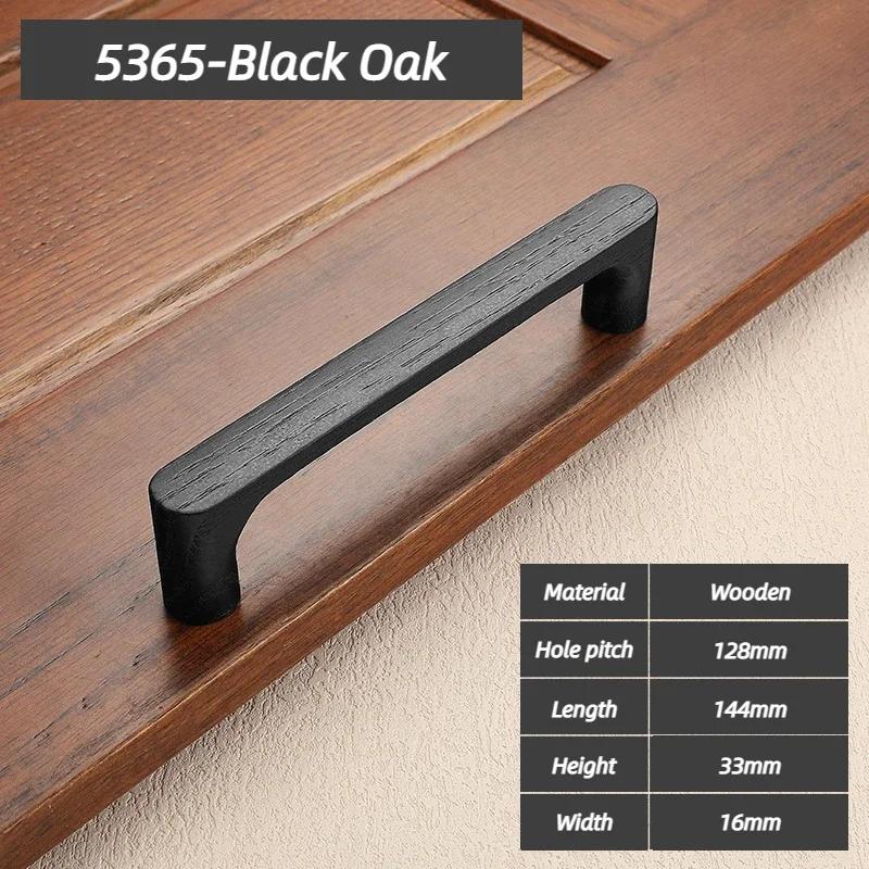 Wooden Cabinet Door Handle Cupboard Door Knob and Handle Kitchen Cabinet Knobs Wardrobe Door Handles for Furniture Hardware