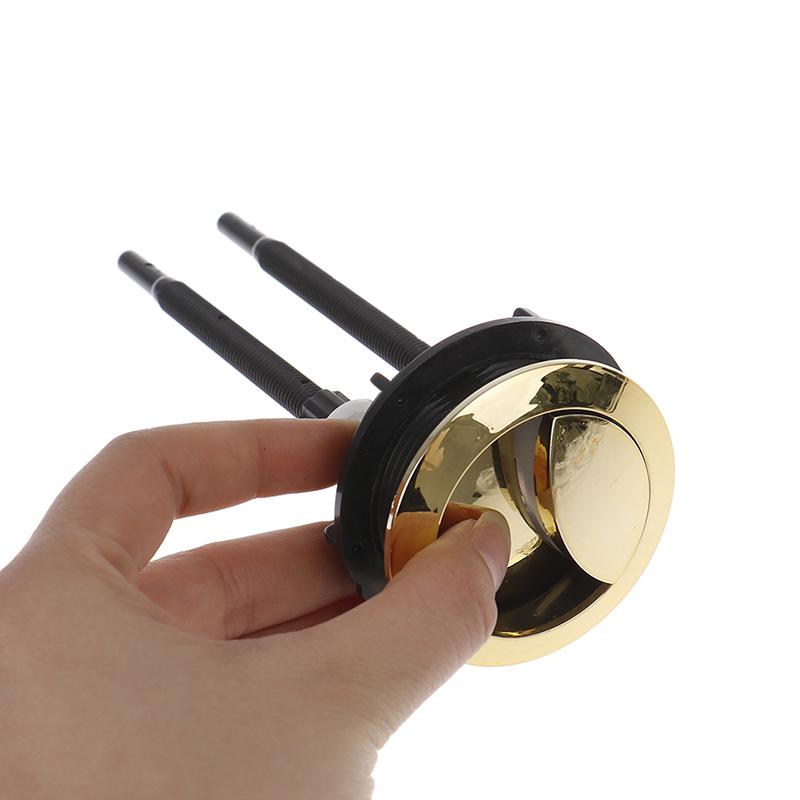 Toalettspylekasse Gull 48mm/58mm Knapp Rund Form Toalett Trykknapper