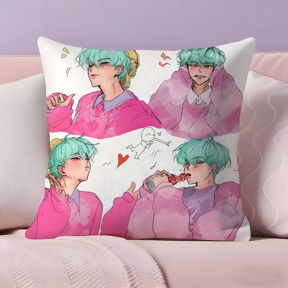 Hot KPop S-Saja Boys Pillow Case Pillowcase Ultra Soft Skin Friendly Fabric Cloud Like Comfort & Concealed Zipper