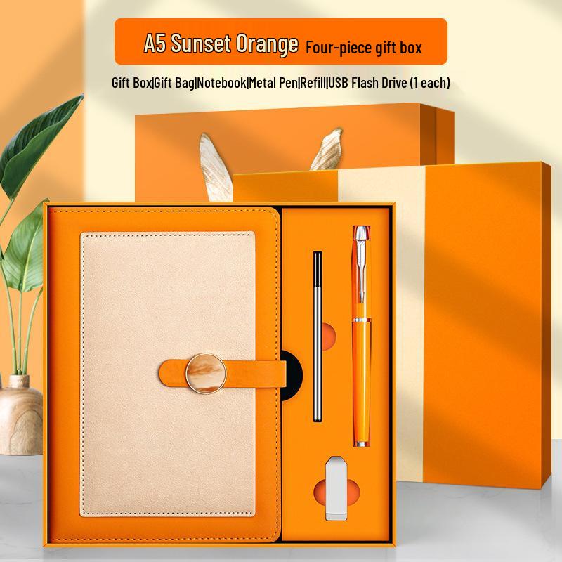Custom High-End A5 Business Diary & Stationery Gift Set with Logo