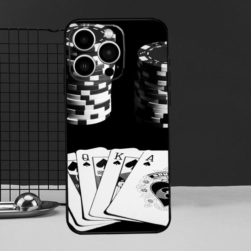 Las Vegas Casino Poker Case For iPhone 16 15 14 13 12 11 Pro Max X XR XS 7 8 Plus 12 13 Mini Bumper Cover