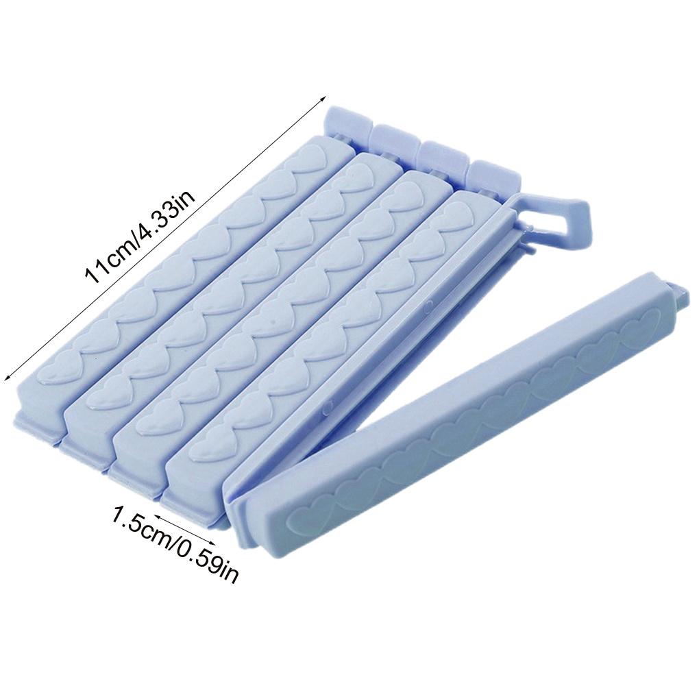 Pachet de 5 Clipsuri de Sigilare cu Capse pentru Pungi de Gustări, Plastic PP, Sigilator Etanș la Umiditate, Accesorii pentru Clame Pungi Desert, Cereale, Nuci
