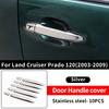 For Toyota Land Cruiser Prado 120 2003-2009 Styling Upgrade Decoration Accessories Lc120 FJ120 Chrome Door Handle 2008 2007 2006