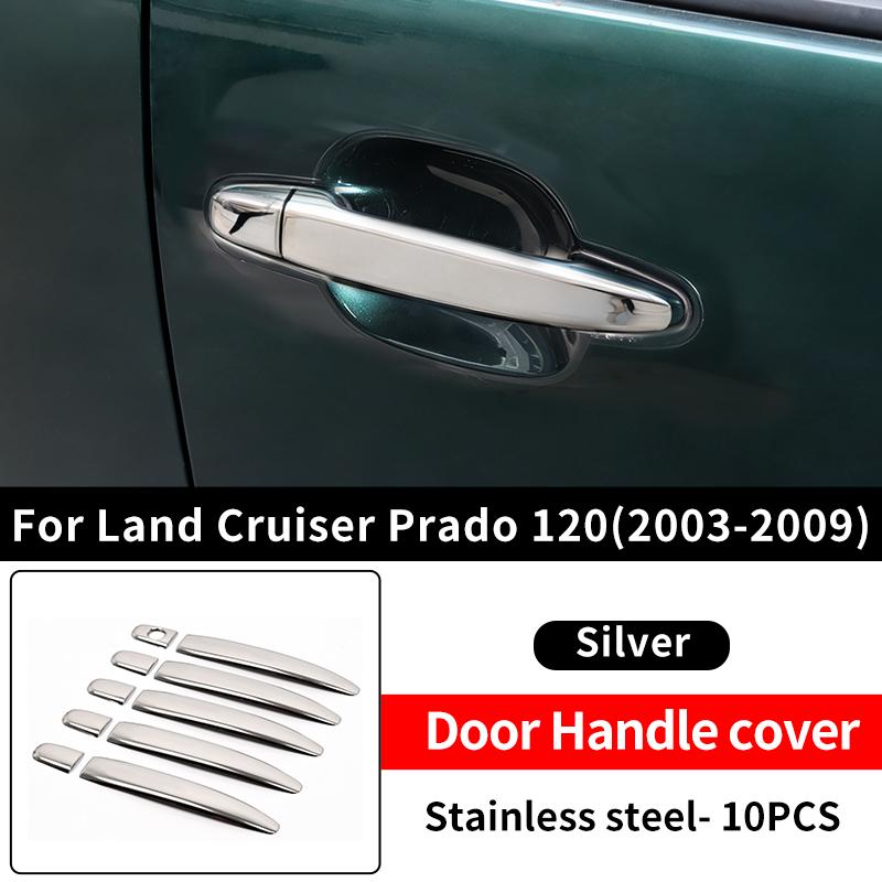 For Toyota Land Cruiser Prado 120 2003-2009 Styling Upgrade Decoration Accessories Lc120 FJ120 Chrome Door Handle 2008 2007 2006
