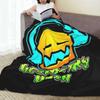 Coperta Geometry Dash per Videogioco Morbida Calda Coperta Plaid in Flanella Peluche per Letto Soggiorno Picnic Viaggio Divano di Casa