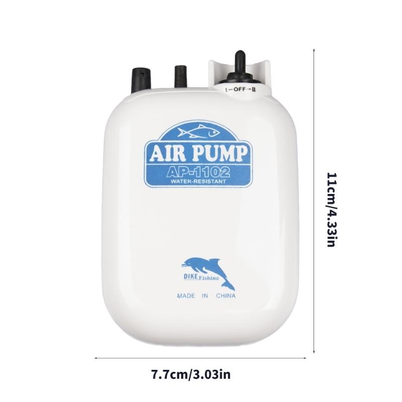 Aquarium Air Pumps, Quiet Aquarium Oxygen Pump, Air Pumps for Fish Tanks Watertight Fishing Quiet Fish Tanks Air Pumps