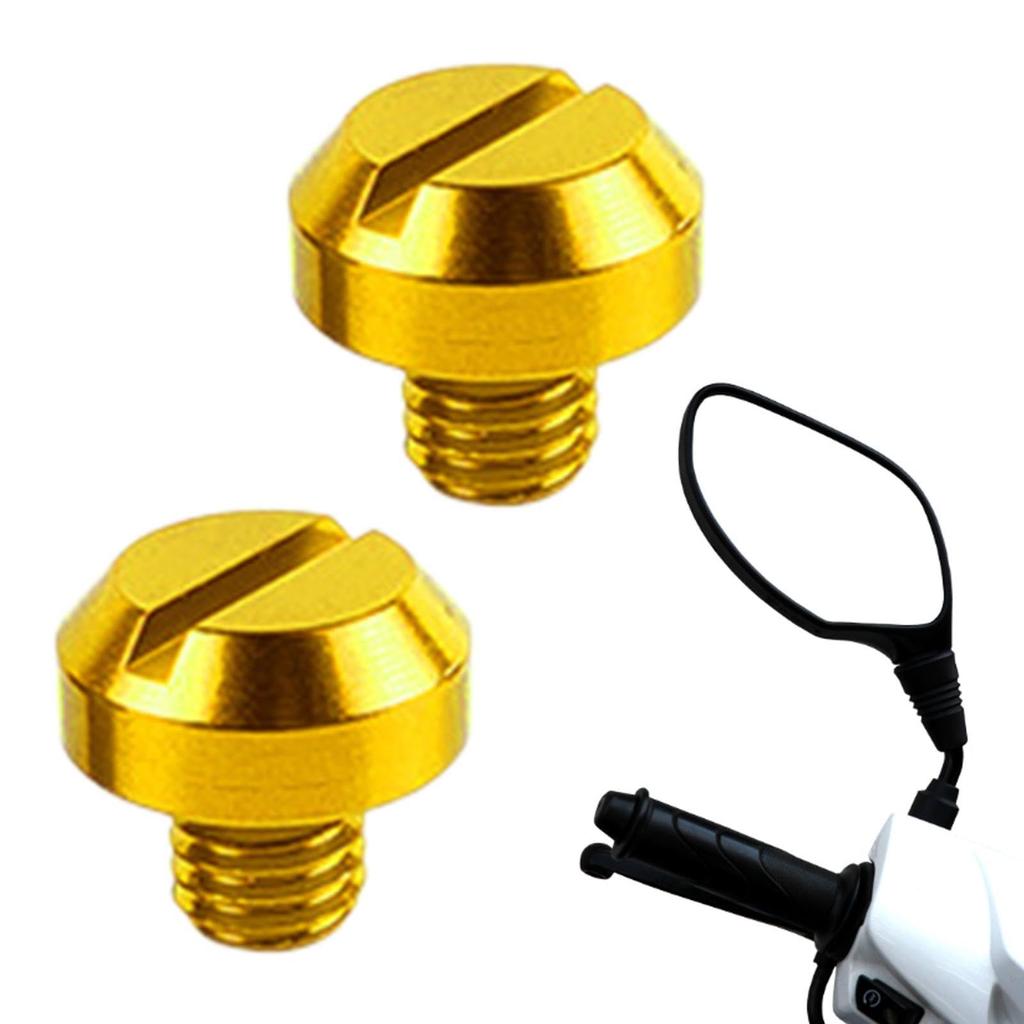 Motorradspiegelbolzen | 2 Stück Universelle Motorradspiegellochbolzen, Motorrad-Rückspiegel