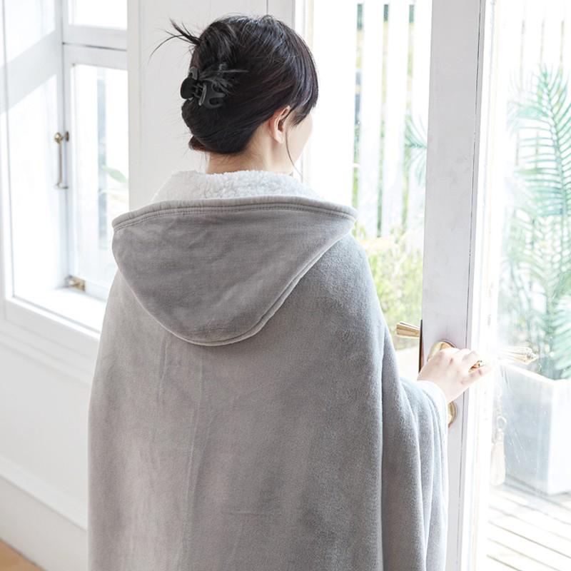 Manta Xale de Flanela Aconchegante para Crianças: Capa Quente para Sesta e Ar Condicionado para Outono/Inverno