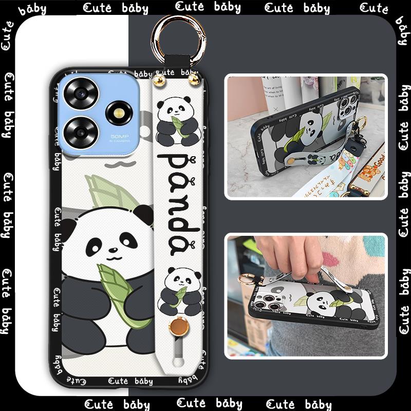 Back Cover Cartoon Phone Case For ZTE Blade A73 4G/V50 Smart Cute Kickstand Wristband Shockproof Waterproof Soft case